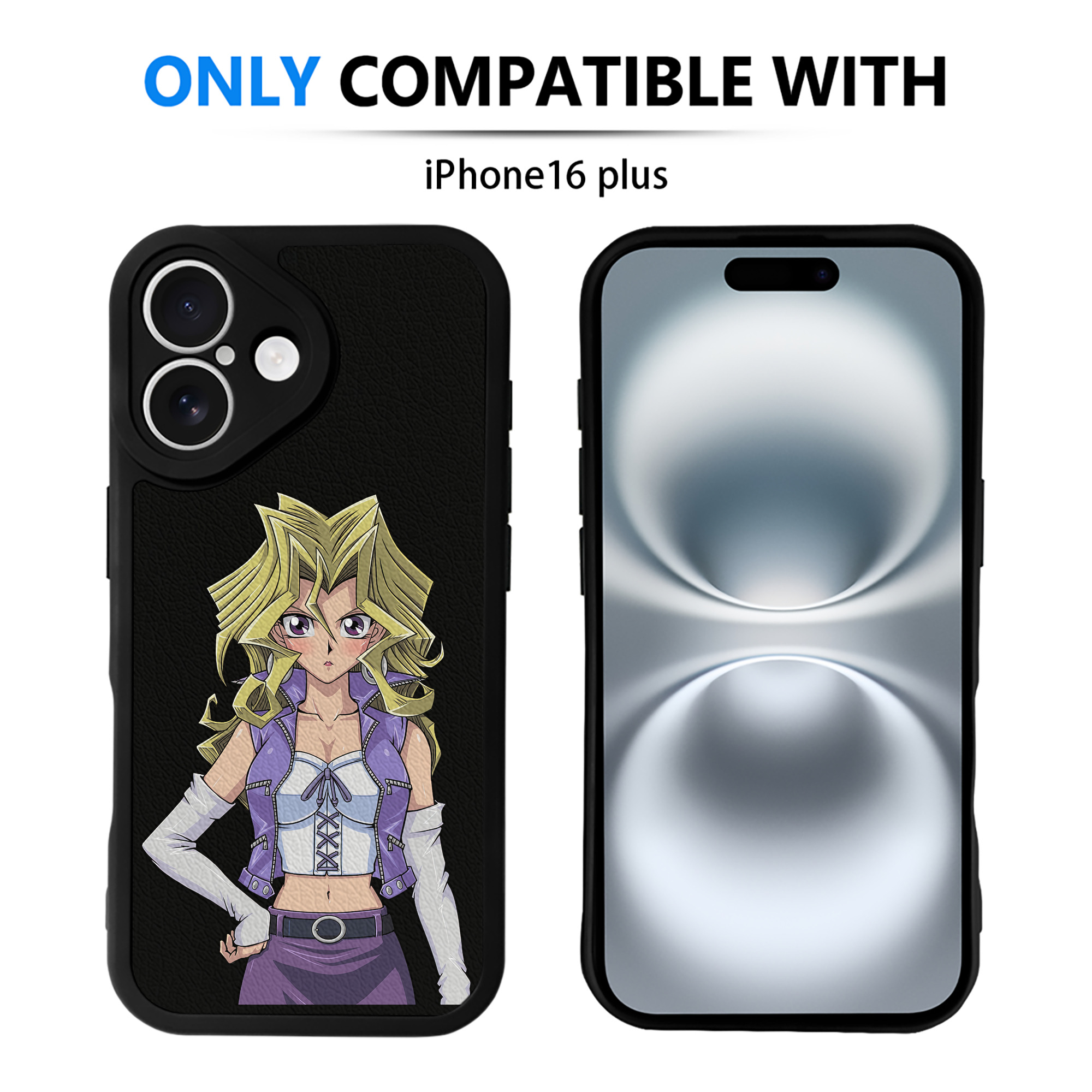 遊☆戯☆王 Yu-Gi-Oh! 【iPhone 16シリーズ対応】シリコンスマホケース（レザー調） 材質：シリコン